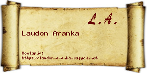 Laudon Aranka névjegykártya